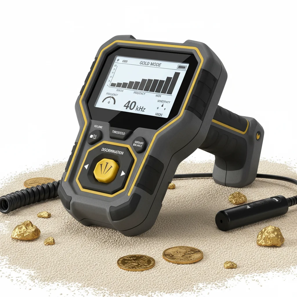 metal detector settings for gold