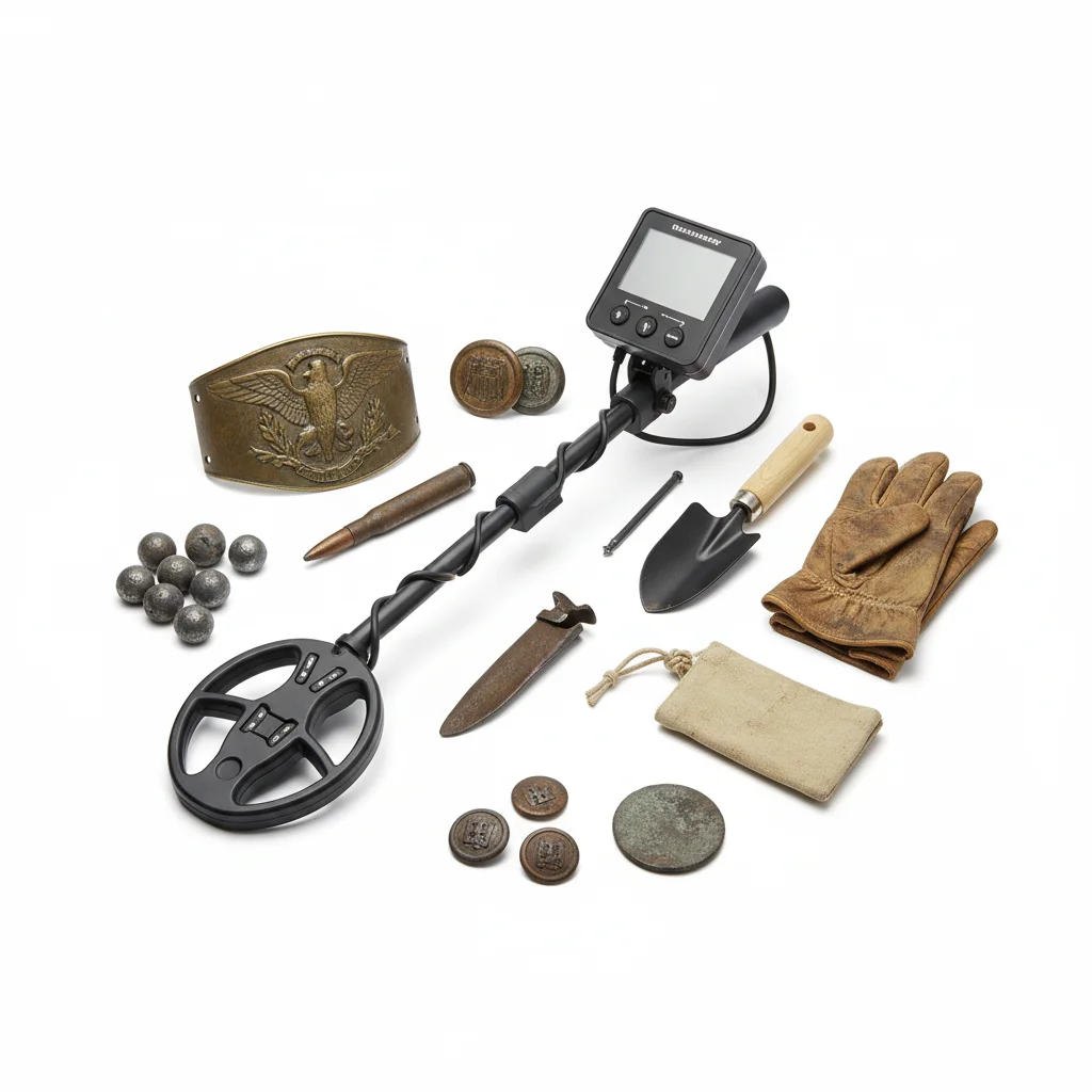 metal detecting for Civil War relics
